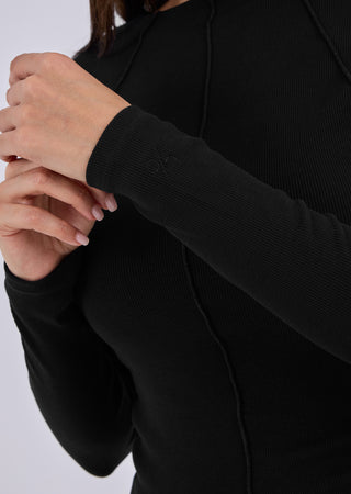 LC Slash Neck Top Women's Slash Neck Top Black