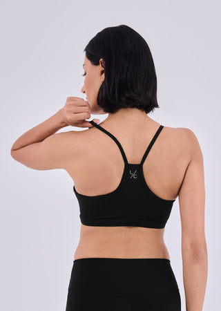 LC Sports Bras Women's Cami Bra Black
