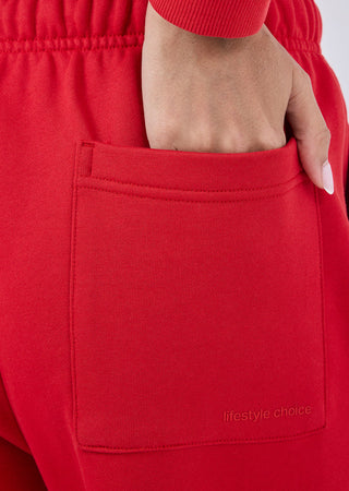 LC Sweat Pant Unisex Oversized Sweat Pants Vivid Red