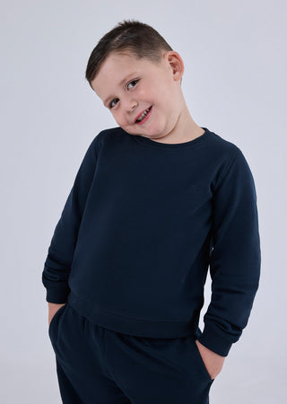 LC Sweat Top Unisex Kids Sweater Navy Pewter