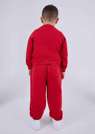 LC Sweat Top Unisex Kids Sweater Vivid Red
