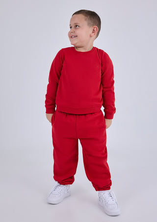 LC Sweat Top Unisex Kids Sweater Vivid Red