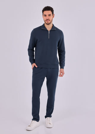 LC Sweatshirts Men's Half-Zip Sweat Dark Navy