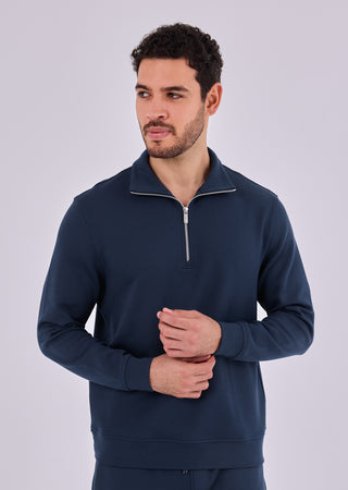 LC Sweatshirts Men's Half-Zip Sweat Dark Navy