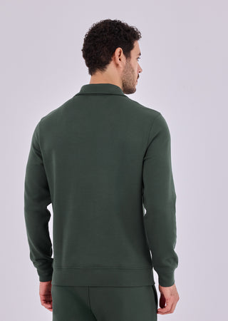 LC Sweatshirts Men's Half-Zip Sweat Green Forest