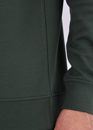 LC Sweatshirts Men's Half-Zip Sweat Green Forest