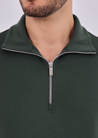 LC Sweatshirts Men's Half-Zip Sweat Green Forest