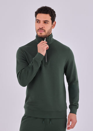 LC Sweatshirts Men's Half-Zip Sweat Green Forest