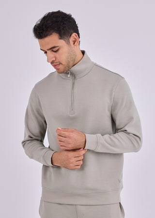 LC Sweatshirts Men's Half-Zip Sweat Vintage Khaki