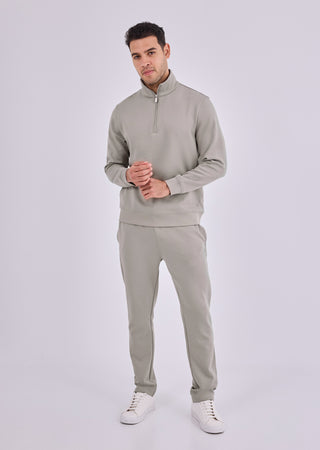 LC Sweatshirts Men's Half-Zip Sweat Vintage Khaki