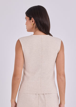 LC Tank Tops Women's Crew Tank Oatmeal Heather