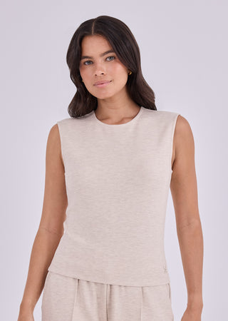 LC Tank Tops Women's Crew Tank Oatmeal Heather