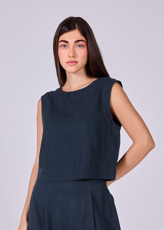 LC Tank Tops Women's Relaxed Tank Dark Navy
