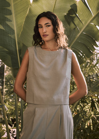 LC Tank Tops Women's Relaxed Tank Vintage Khaki