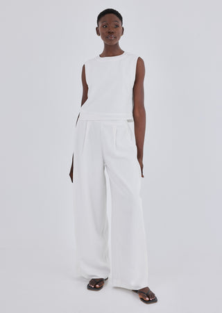 LC Tank Women Linen Relaxed Tank Ivory