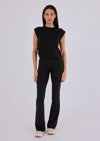 LC Tank Women’s Aloe Ruched Side Tank Black