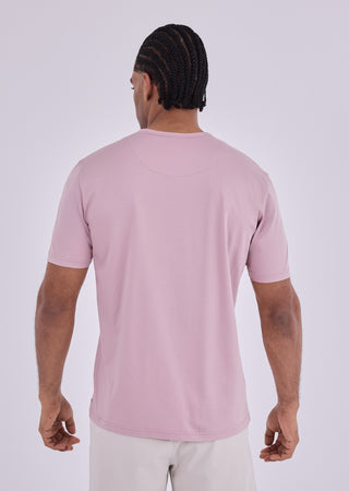 LC Tee Men's Mercerised Tee Dark Dusty Pink