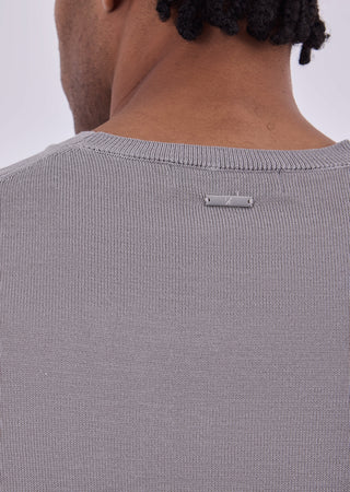 LC Tee Men's Silk Touch Knit Tee Silver Grey