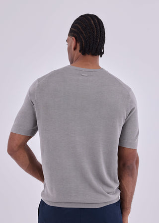 LC Tee Men's Silk Touch Knit Tee Silver Grey