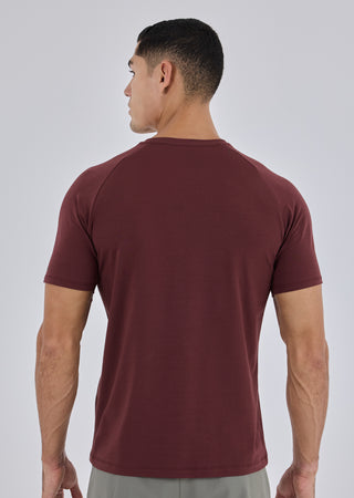 LC Tee Mens Essential Tee Dark Burgundy