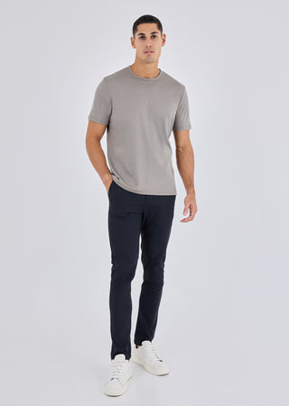 LC Tee Mens Mercerised Tee Pebble Grey