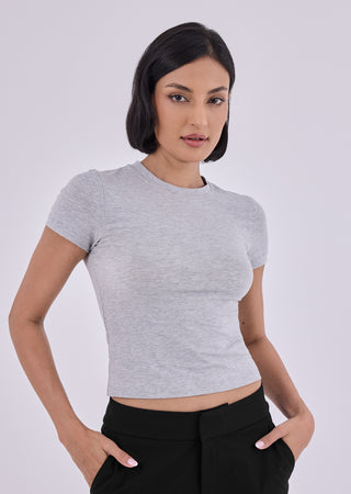 LC Tee Women's Classic Tee Grey Marl