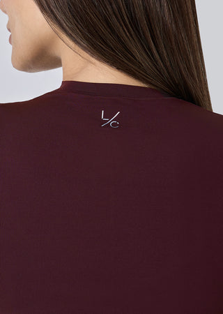 LC Tee Women's Skin Touch Tee Dark Burgundy