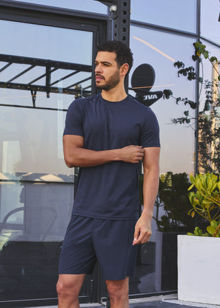 LC Tees Men's Active Tee Dark Navy