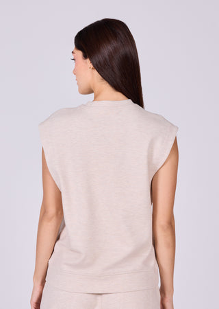 LC Tees Women's Boxy Tee Oatmeal Heather