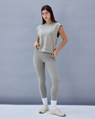 LC Tees Women's Boxy Tee Vintage Khaki