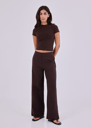 LC Tees Women's Classic Tee Dark Cocoa