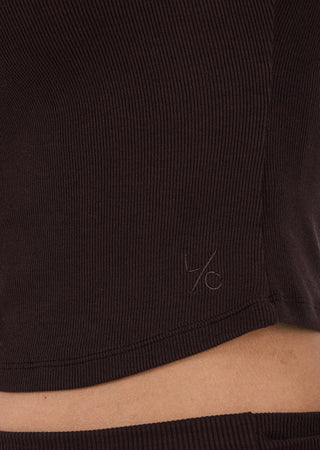 LC V- Neck Cardigan Women's V-Neck Cardigan Dark Cocoa