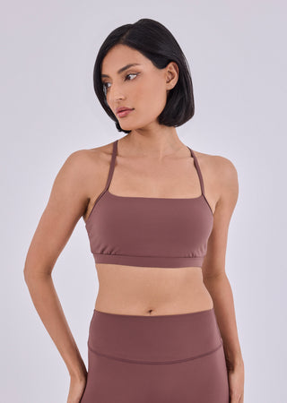 LC Women's Cami Bra & Legging 7/8 Set Tawny Rust
