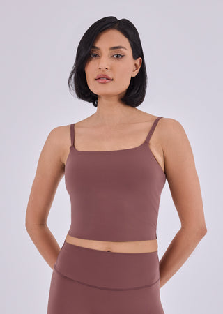 LC Women's Cami Top & Legging Full Length Set Tawny Rust