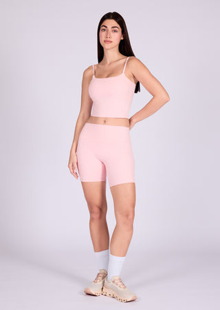 LC Women's Cami Top & Shorts 6" Light Pink