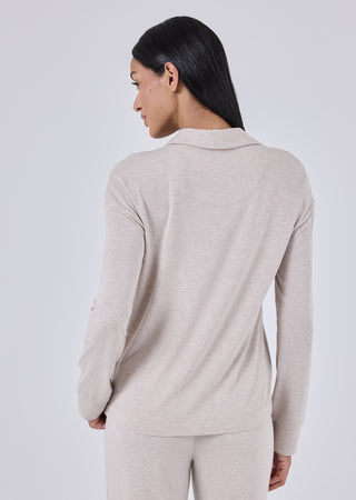 LC Women's Shirt & Pant Set Oatmeal Heather
