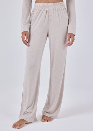 LC Women's Shirt & Pant Set Oatmeal Heather