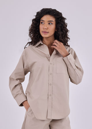 LC Women's Shirt & Shorts Vintage Khaki