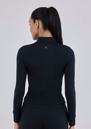 LC Womens Recovery Half Zip Black