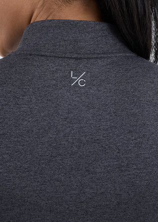 LC Womens Recovery Half Zip Charcoal Marl