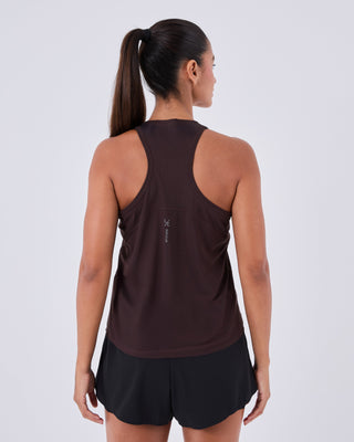 LC Womens Run Tank Dark Cocoa