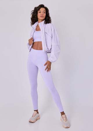 LC Zip top Womens Ripstop Zip Through Jacket Lilac Thistle