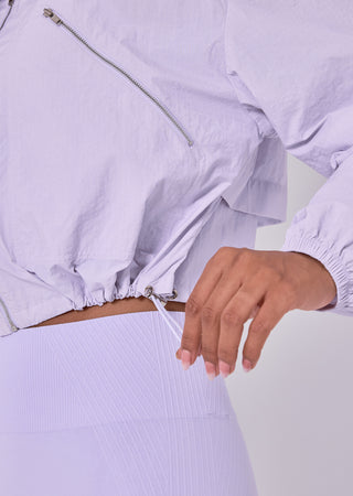 LC Zip top Womens Ripstop Zip Through Jacket Lilac Thistle