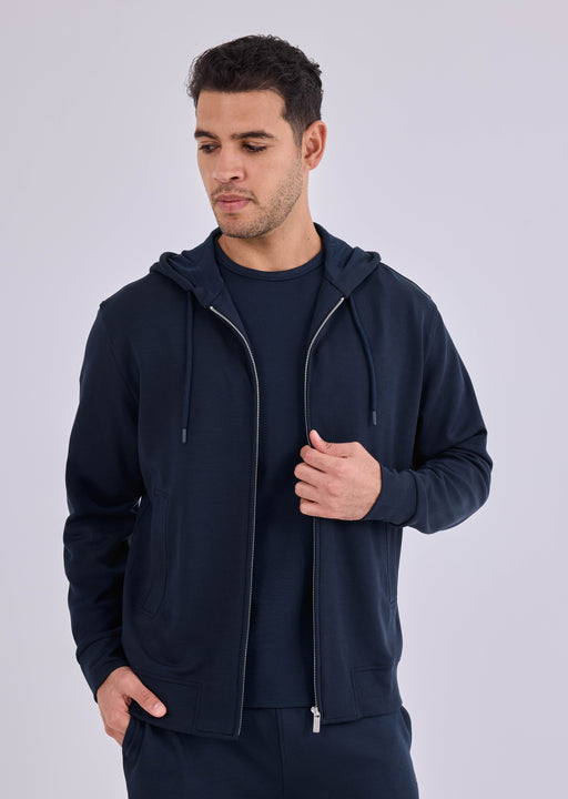 Men's Zip Up Hoodie Dark Navy