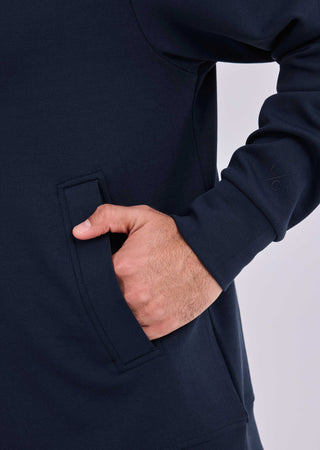 LC Zip Up Men's All-Around Lounge Zip Up Hoodie Dark Navy