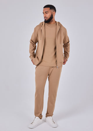LC Zip Up Men's Zip Up Hoodie Camel
