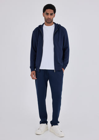 LC Zip Up Mens All Around Lounge Zip Up Hoodie Dark Navy