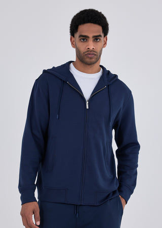 LC Zip Up Mens All Around Lounge Zip Up Hoodie Dark Navy