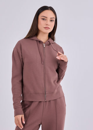 LC Zip Up Women's Zip Up Hoodie Tawny Rust